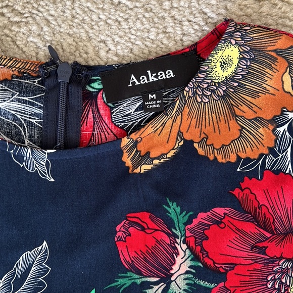 Aakkaa Floral Long Sleeve Maxi Dress | Size M - Picture 4 of 14